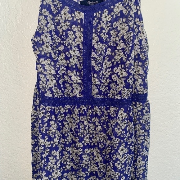 Madewell Blue Floral Thin Strap XS - Picture 3 of 4